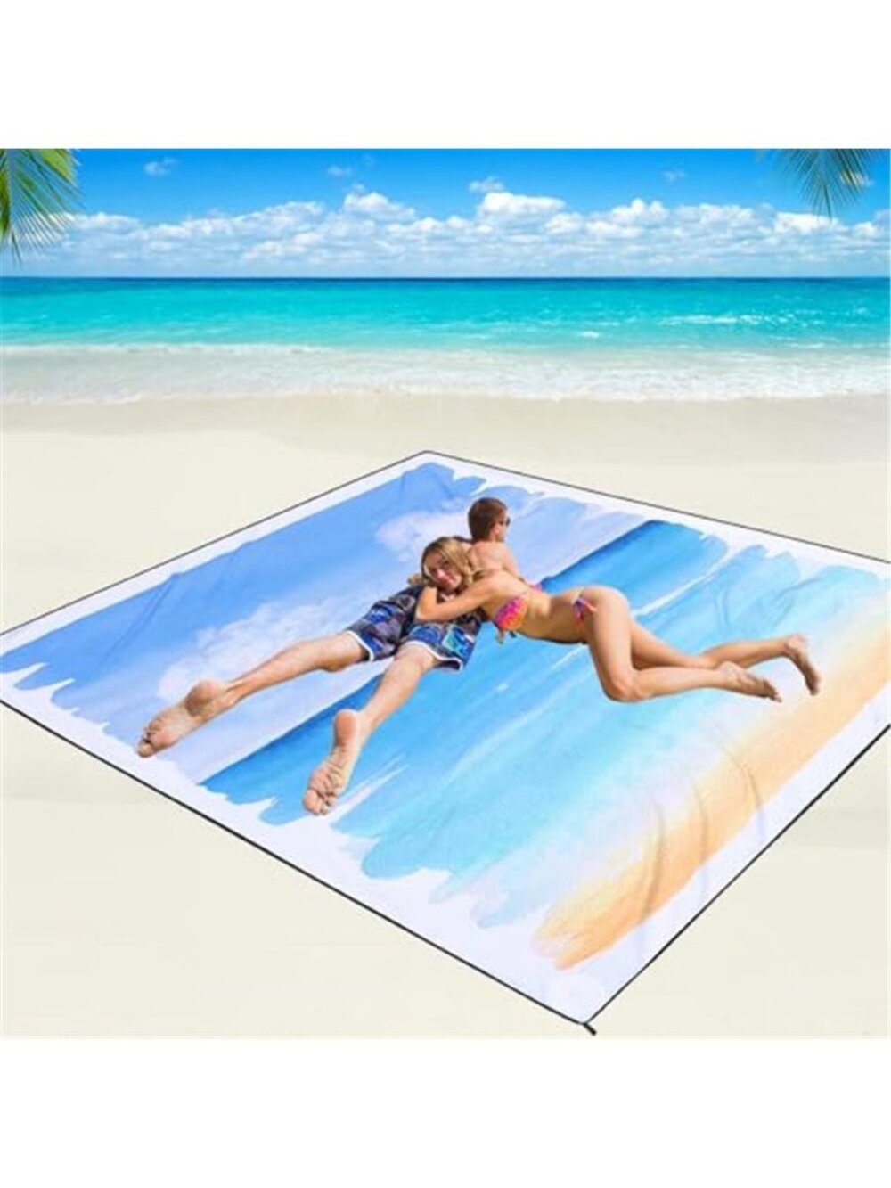 Waterproof Sandproof Beach Blanket Picnic Mat Camping Outdoor Travel Blanket